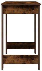 Secretária 100x45x75 cm derivados madeira cor carvalho fumado