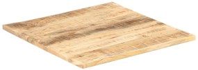 Tampo de mesa madeira de mangueira maciça 25-27 mm 80x80 cm