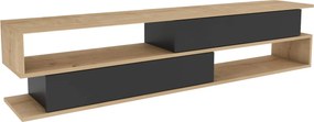 Móvel TV Cortez – Carvalho e Antracite – 160 cm x 35,3 cm x 38,6 cm