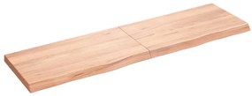 Prateleira de parede 180x50x(2-6) cm carvalho tratado castanho