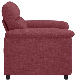 Poltrona 60 cm tecido vermelho tinto