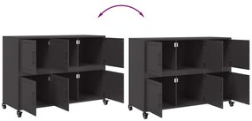 Aparador 100,5x39x72 cm aço preto