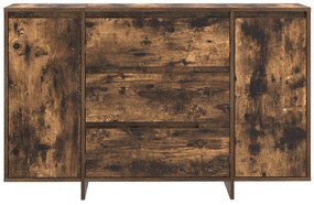 Sideboard Carvalho Fumado 120x41x75 cm Madeira Reforçada
