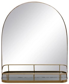 Espelho de Parede 40 X 12 X 46,5 cm Dourado Metal