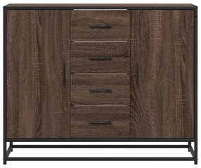 Aparador 92x35x76 cm derivados de madeira carvalho castanho