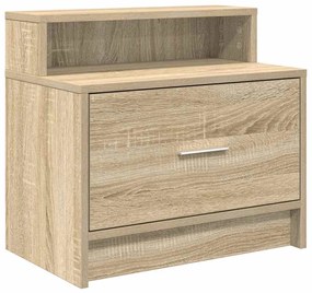 Mesas de cabeceira com gaveta 2 pcs 51x31x47 cm carvalho sonoma