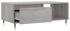 Mesa de centro 90x50x36,5 cm derivados madeira cinzento sonoma