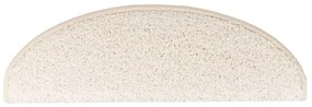Tapetes de escadas 10 pcs 65x21x4 cm branco