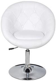 Bancos de bar 2 pcs couro artificial branco