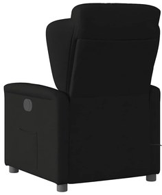 Poltrona de massagens reclinável tecido preto