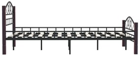 Estrutura de cama 120x200 cm metal preto