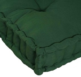 Almofada de Sofá Pallet 2 pcs Verde Standard Poliéster &amp; Espuma