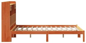 Cama com estante sem colchão 135x190 cm pinho maciço