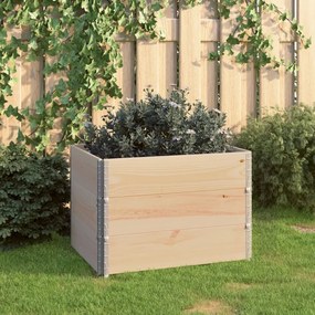 vidaXL Canteiros elevados 3 pcs 60x80 cm madeira de pinho maciça
