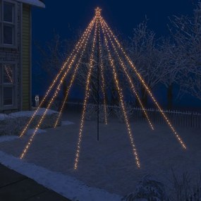 Iluminação cascata p/ árvore Natal int/ext 800 luzes LED 5 m