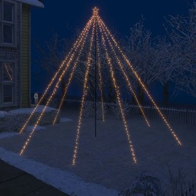 vidaXL Iluminação cascata p/ árvore Natal int/ext 800 luzes LED 5 m