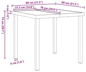 Conjunto de Jantar de Jardim de 5 Peças com Almofadas Marrom Vime Poli