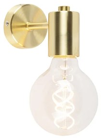 LED Aplique Art Deco inteligente dourado com lâmpada Wi-Fi G95 - Facil Moderno