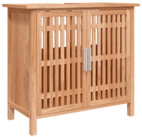 3 pcs conjunto de móveis p/ casa de banho nogueira maciça