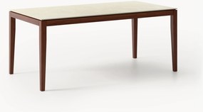 Mesa de jantar com efeito travertino Jackson, vários tamanhos