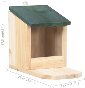 Casas para esquilos 4 pcs madeira de abeto