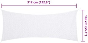 Rede de camuflagem com saco de arrumação 312x140 cm branco
