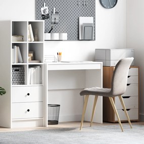 vidaXL Secretária de Escrita Branca MDF 80 x 40 x 76 cm Simples