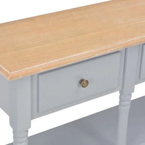 Mesa consola 120x30x76 cm MDF cinzento