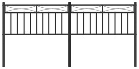 Cabeceira de cama 193 cm metal preto