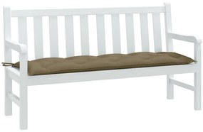 Almofadão banco jardim 150x50x7 cm mesclado tecido cinza-acas.