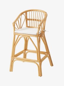 Agora -23%: Cadeira elevada em rattan, para criança madeira