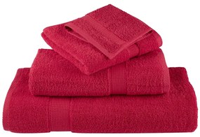 Toalhas de sauna premium SOLUND 2pcs 80x200cm 600 gsm vermelho