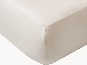 Lençol com elástico em percal de algodão White