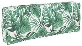 vidaXL Capa de Palete para Costas Padrão de Folhas 120x40x12 cm Tecido Oxford