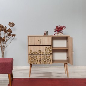 Cômoda Verybox – Carvalho Sonoma – 90x90x40 cm