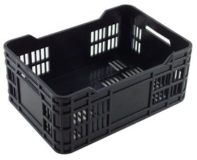 Caixa Fruta Mini Plástico Abs Preto 14X20X9cm