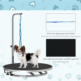 PawHut Mesa de Higiene para Animais de Estimação Mesa de Cabeleireiro