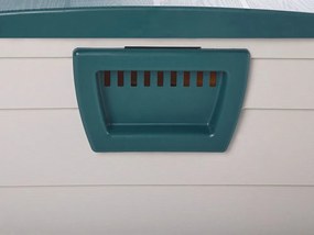 Caixa para exterior creme e verde 112 x 50 cm LOCARNO Beliani