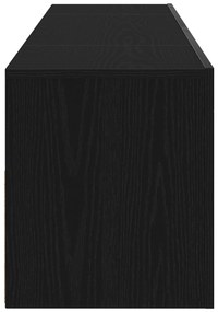 Estante para TV vidaXL com LED Carvalho Preto 120x35x40 cm Madeira de