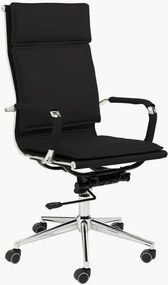 Cadeira de escritório em couro sintético regulável em altura Premier