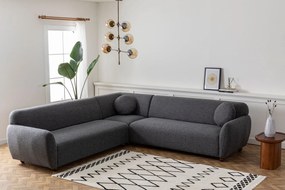 Sofá de Canto Eddy – Cinzento Escuro – 280 x 280 cm