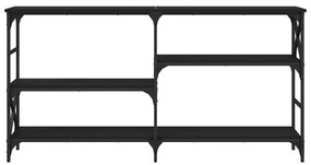 Mesa consola 150x29x76,5 cm derivados de madeira preto