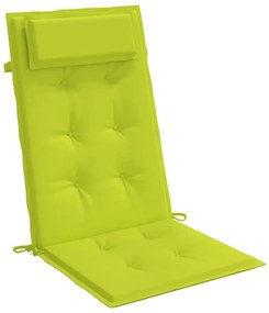 Almofadões p/ cadeira encosto alto 6 pcs oxford verde brilhante