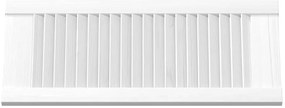 Portas de armário 2 pcs design de persiana 61,5x29,5 cm branco