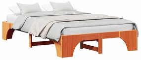 Cama de Pinho Maciço Castanho 120x200 cm