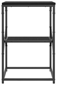 Mesa Lateral vidaXL Black Oak 41x40x60 cm Madeira Revestida
