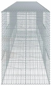 Cesto gabião com cobertura 700x100x150 cm ferro galvanizado