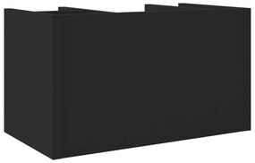 Organizador de secretária 44,5x24x25 cm derivados madeira preto