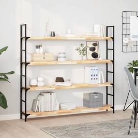 vidaXL Prateleira flutuante 2pcs 120x20x4cm acácia maciça não tratada