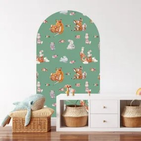 Autocolantes de parede para crianças - Coelhos e corços